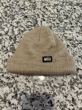 REI Tan Knit Beanie